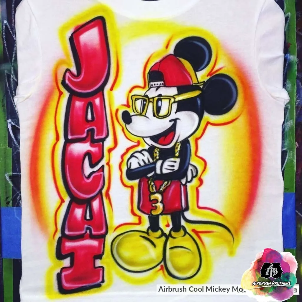 Airbrush Cool Mickey Mouse Shirt Design