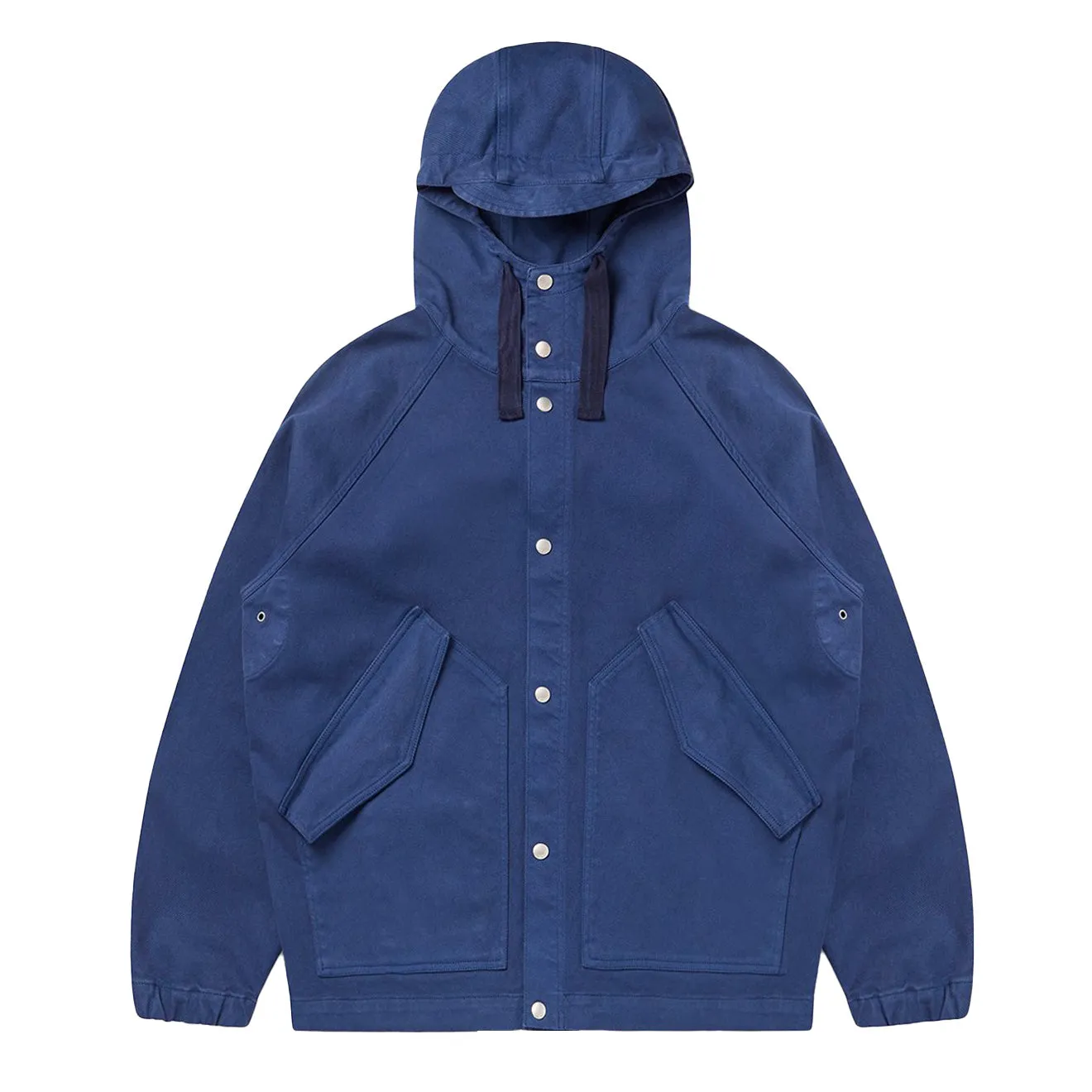 Albam Snap Through Twill Parka Bright Blue