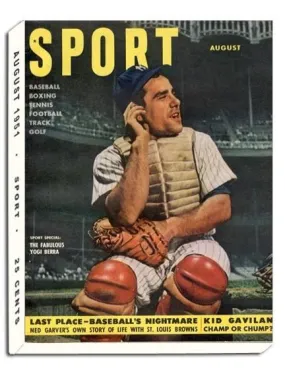 August 1951 Sport Cover (Yogi Berra, New York Yankees)