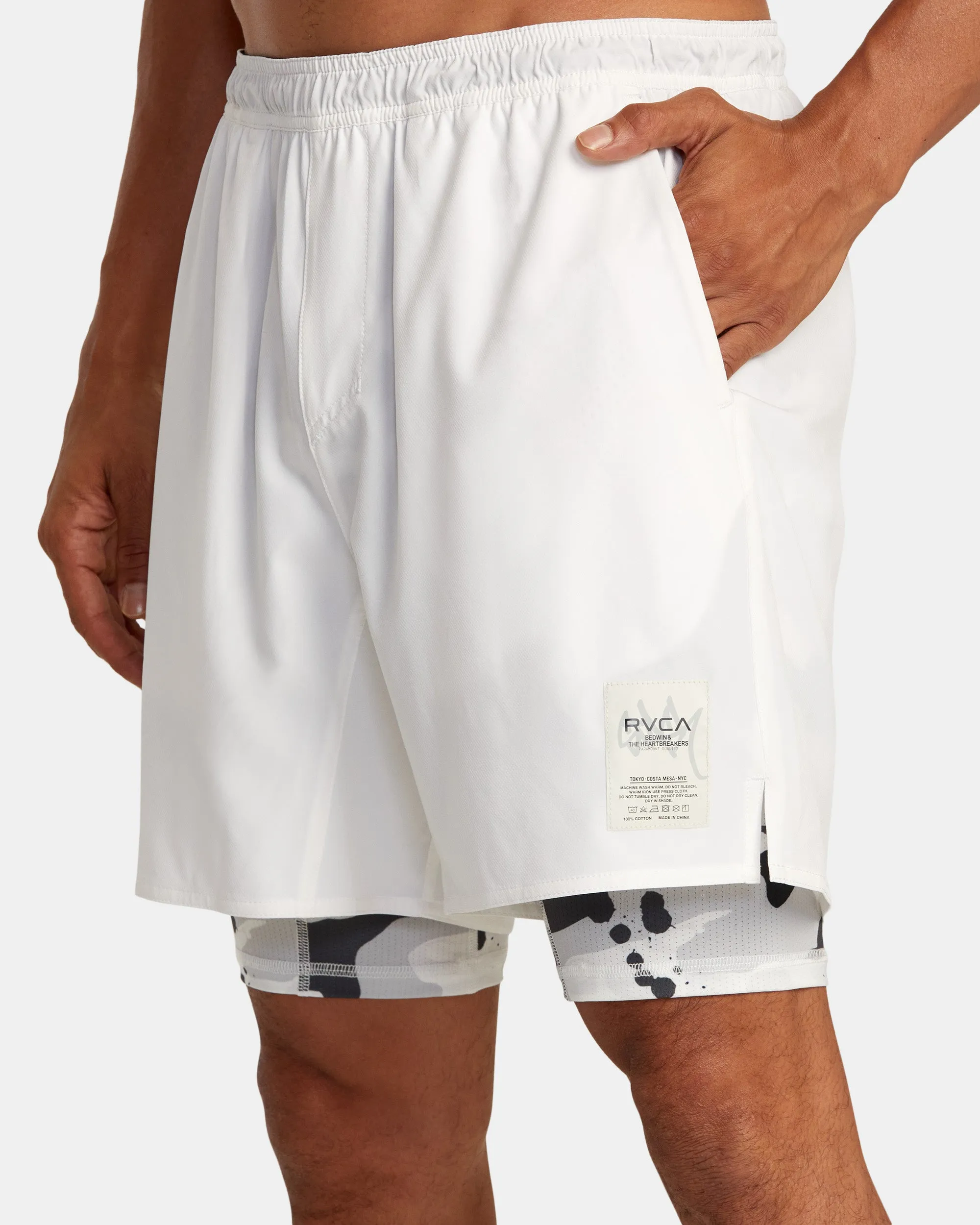 Bedwin x Stash Train 2-in-1 Walkshorts - Off White