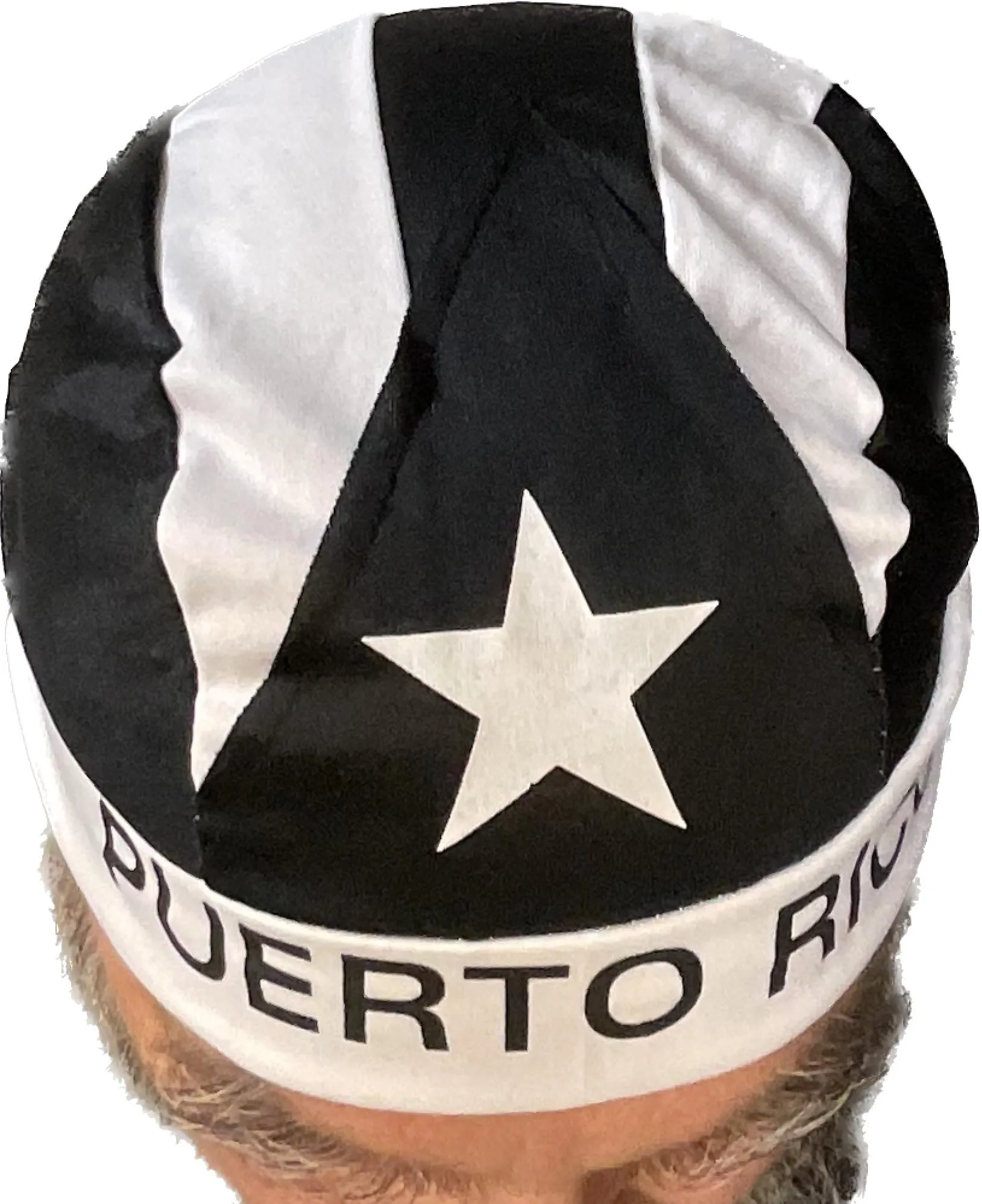 Black Puerto Rico Flag Durag