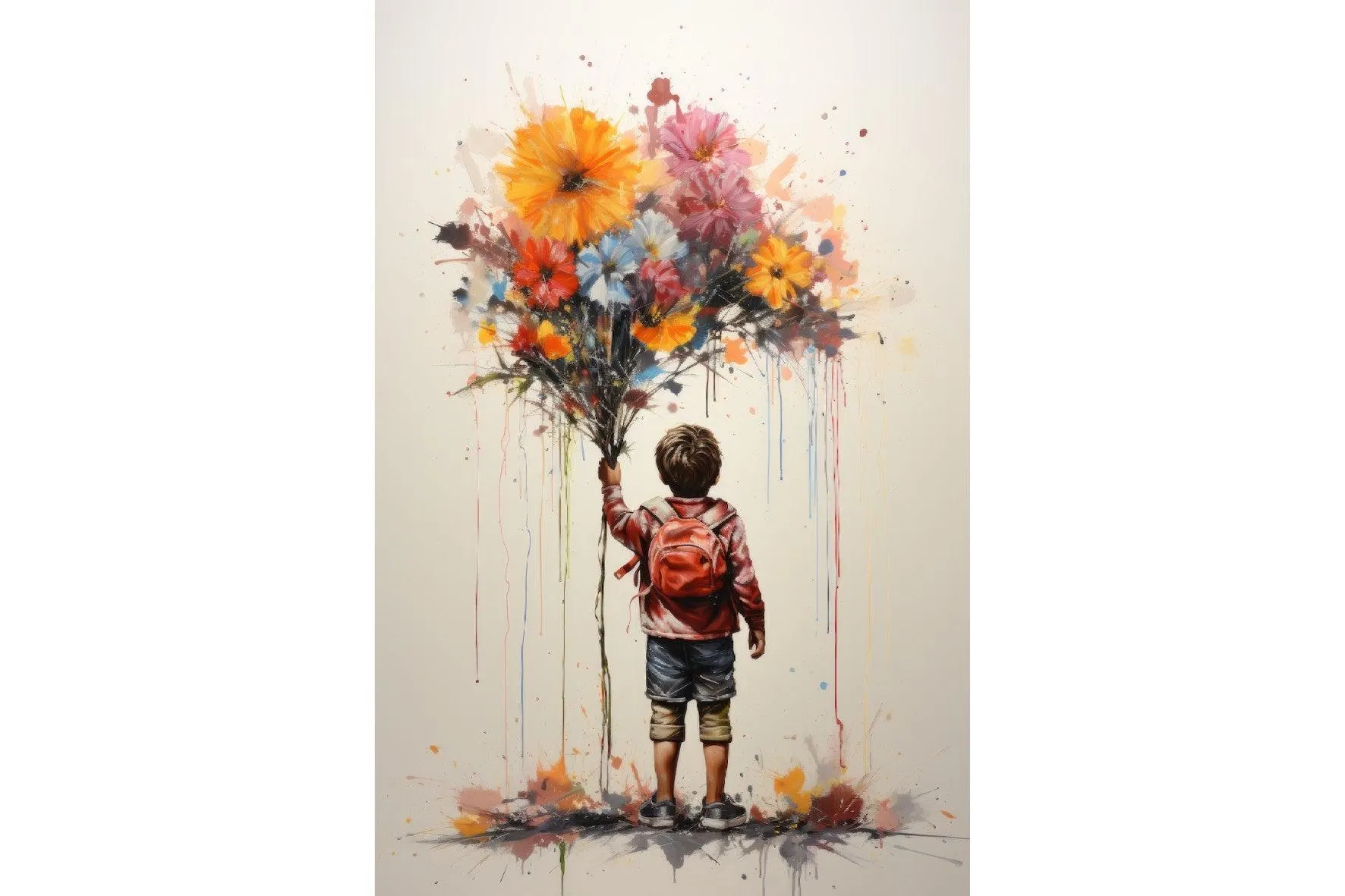 Boy With Flowers