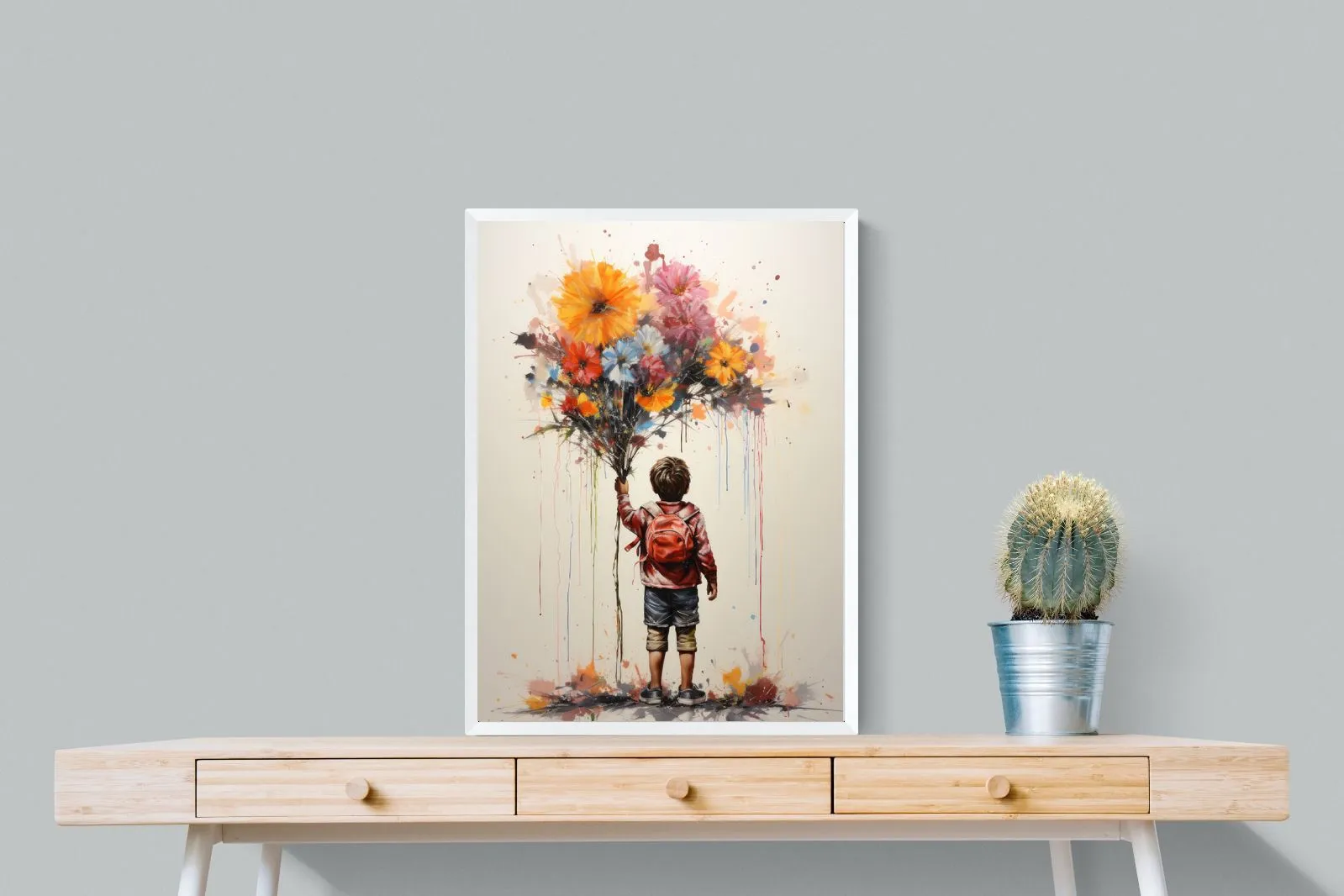 Boy With Flowers