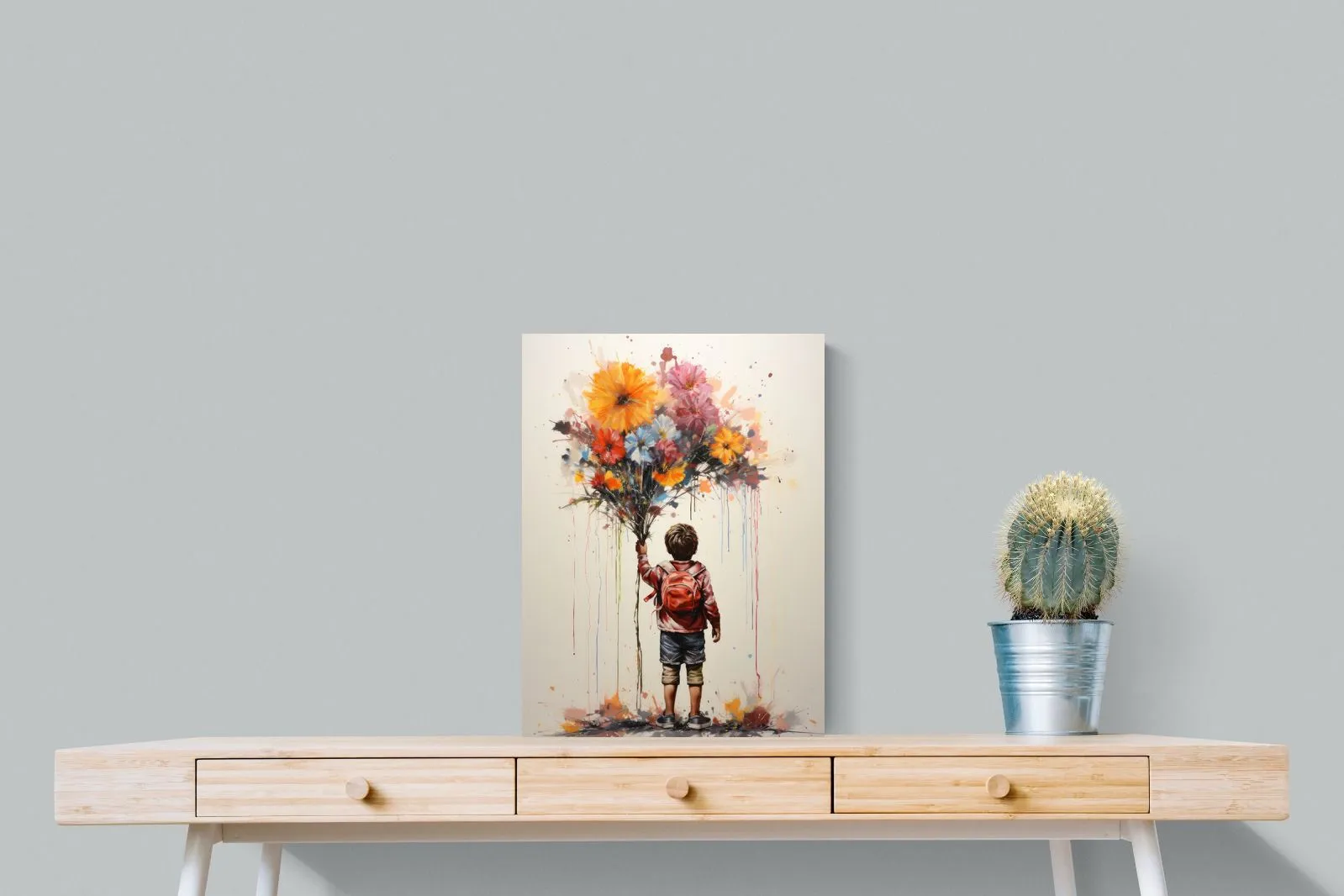 Boy With Flowers