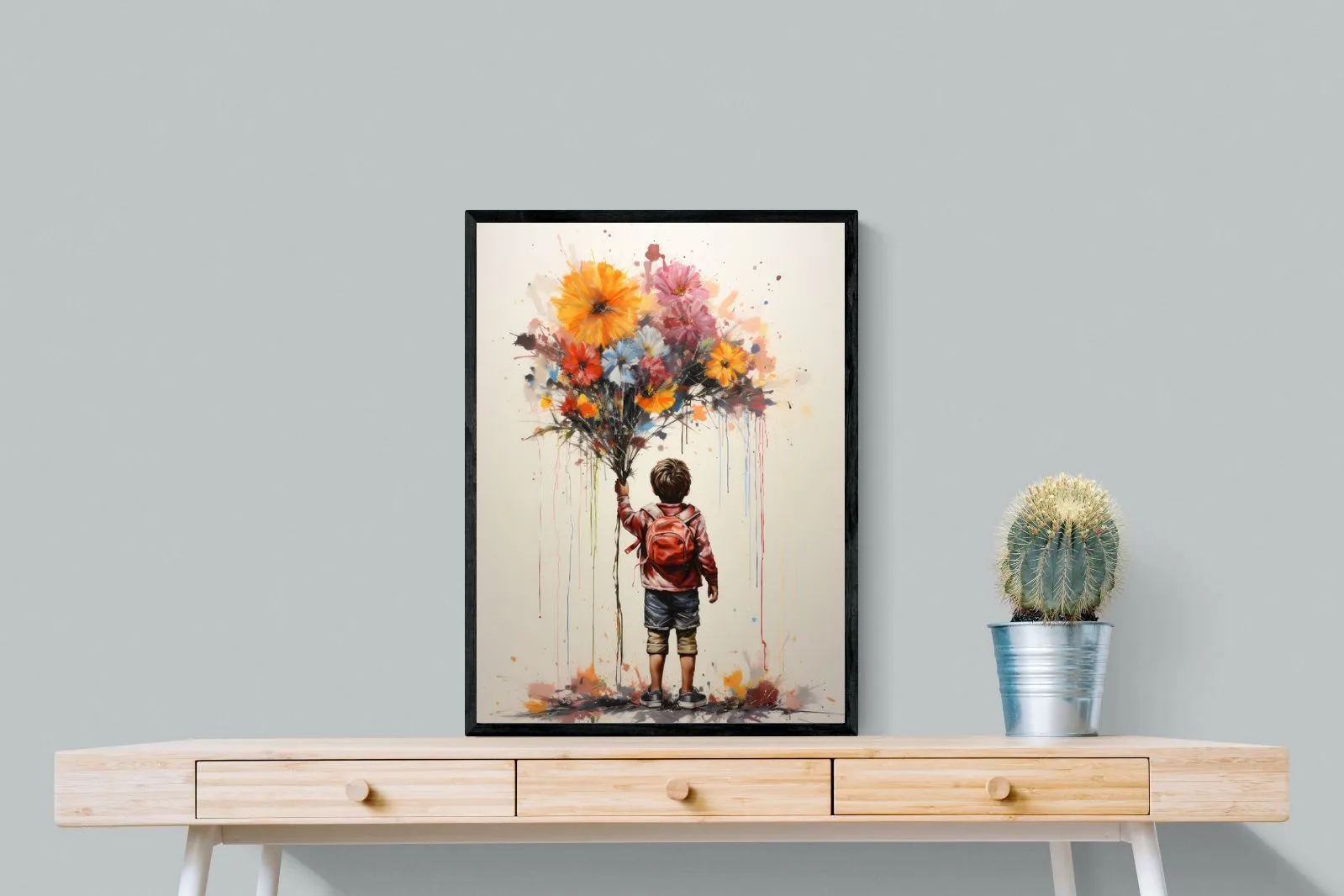 Boy With Flowers