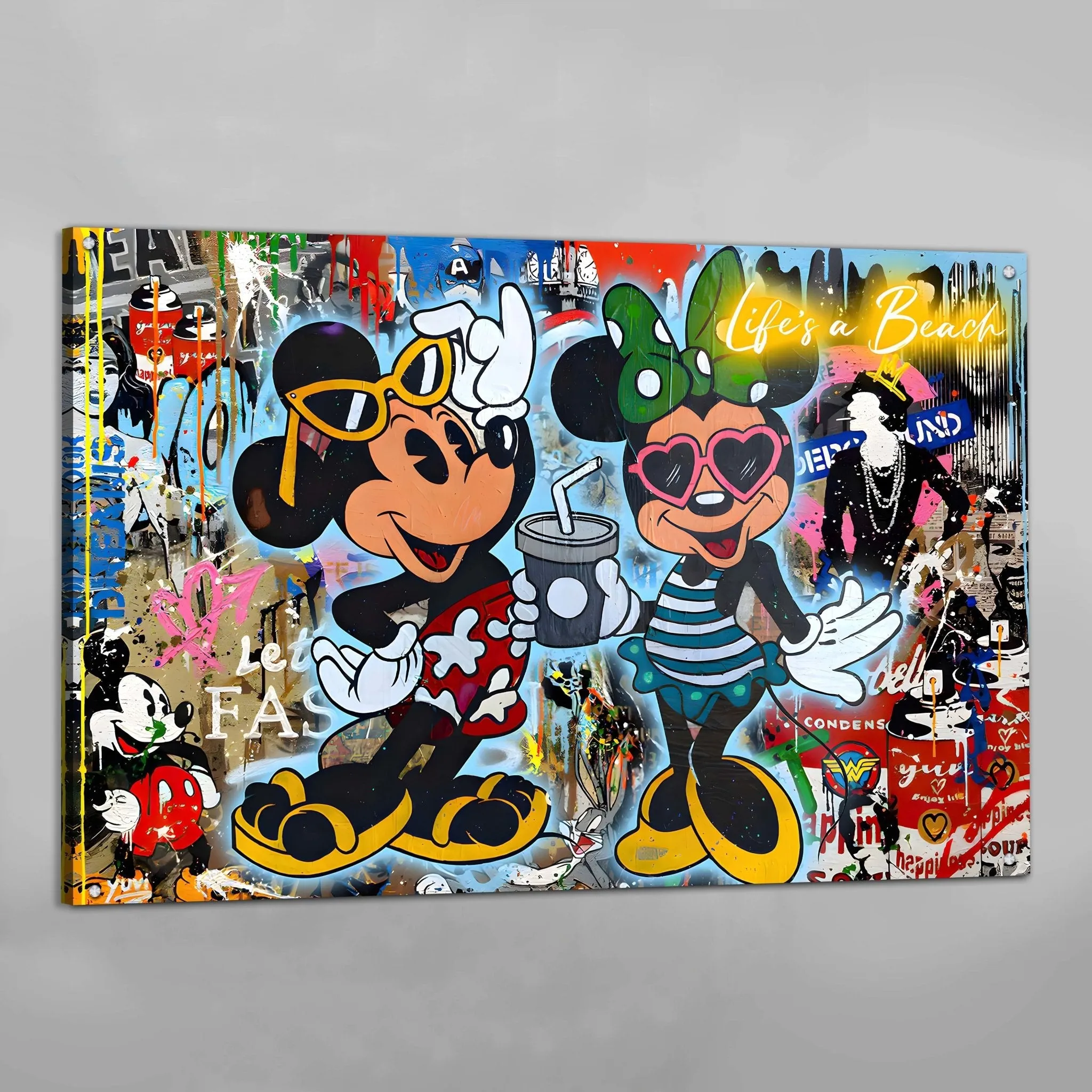 Cartoons Graffiti Wall Art