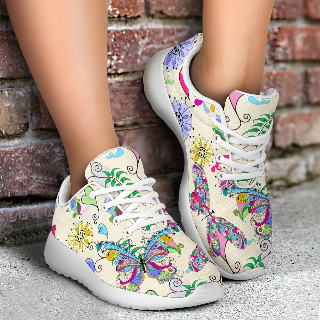 Colorful Butterflies Sneakers