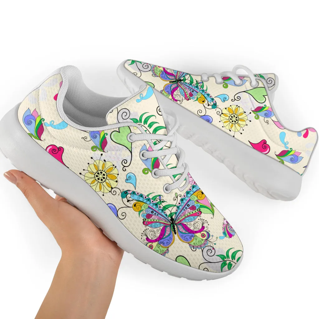 Colorful Butterflies Sneakers