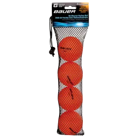 HYDROG NO BOUNCE WARM WEATHER HOCKEY BALLS 4PACK