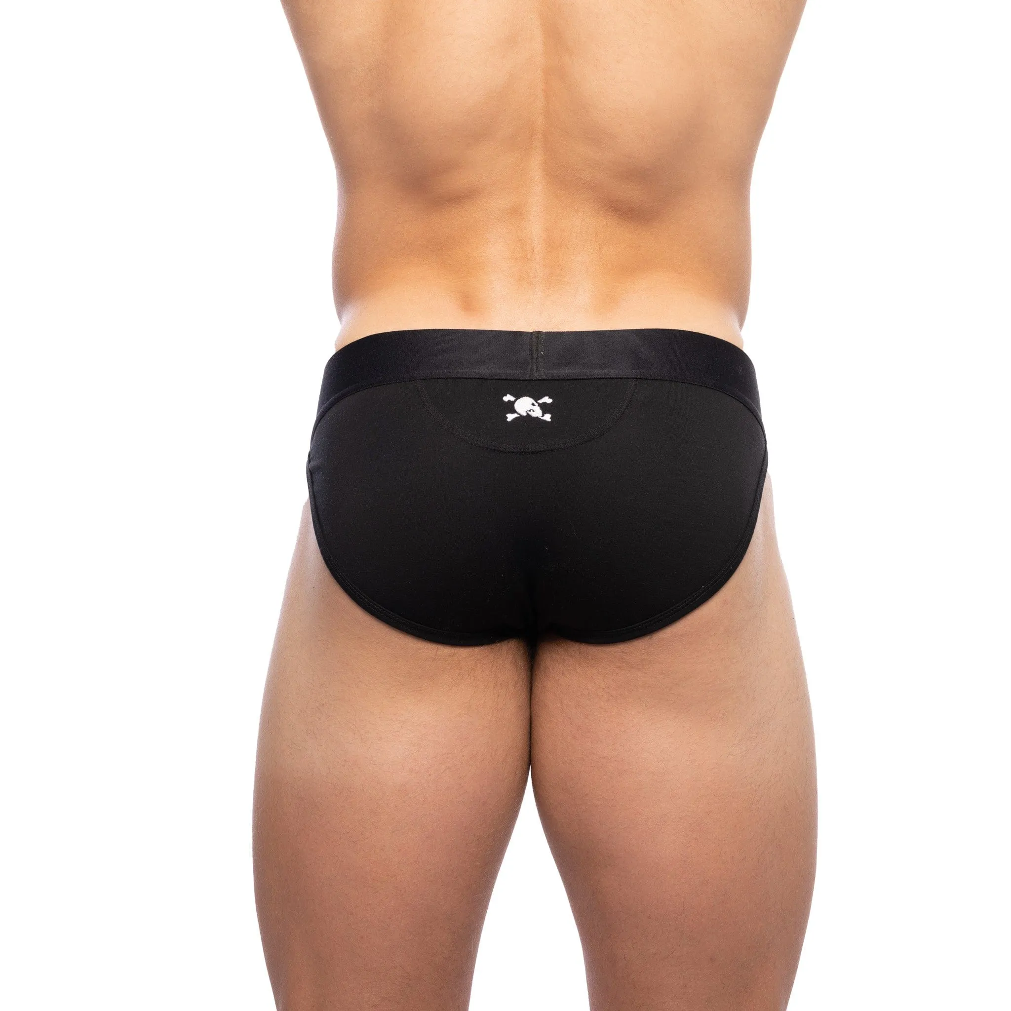 Just the Bones Sport Brief Black