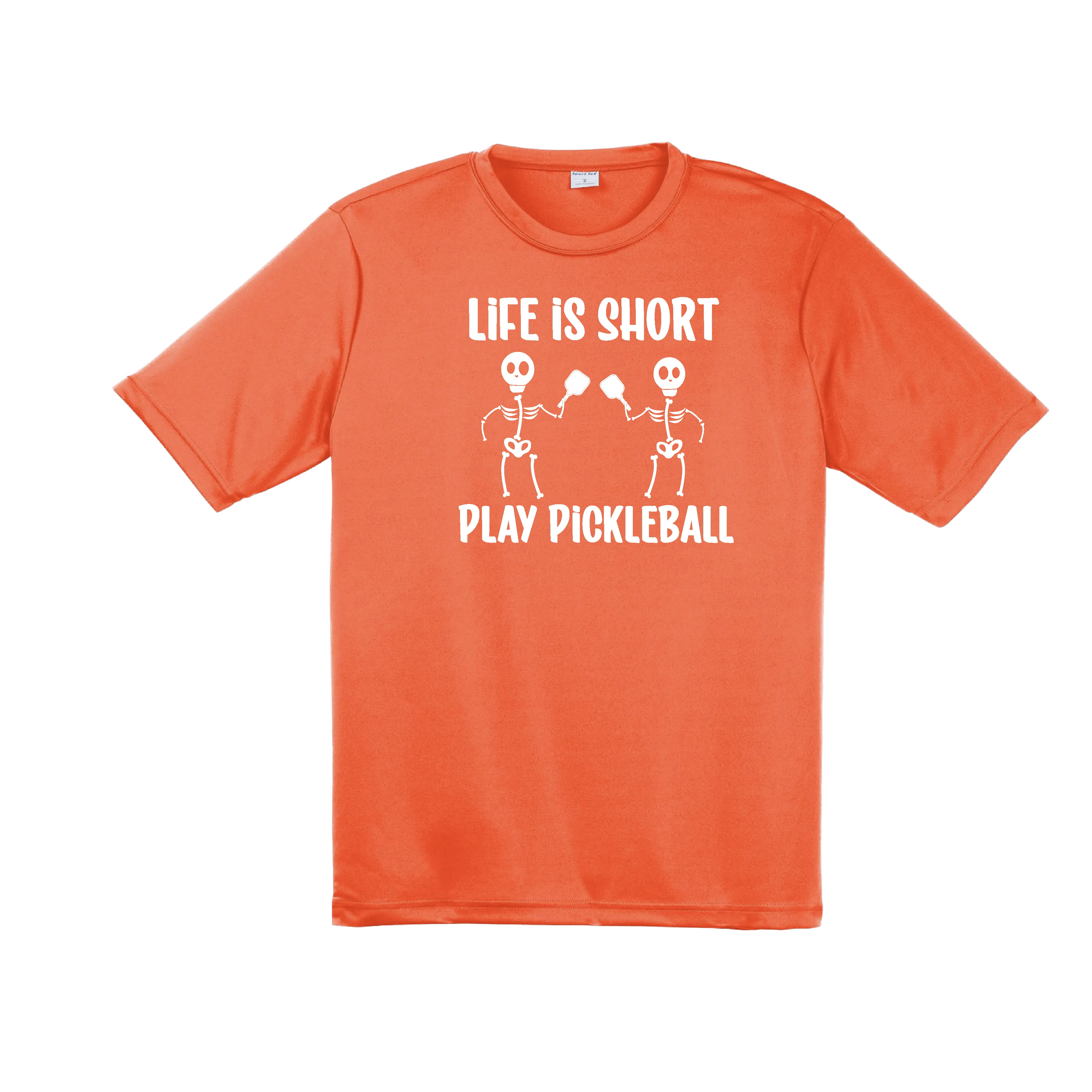 Life is Short Skeletons | Men's Short Sleeve Athletic Shirt | 100% Polyester