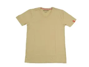 Premium V-neck Tee - Beige