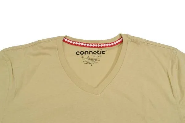 Premium V-neck Tee - Beige