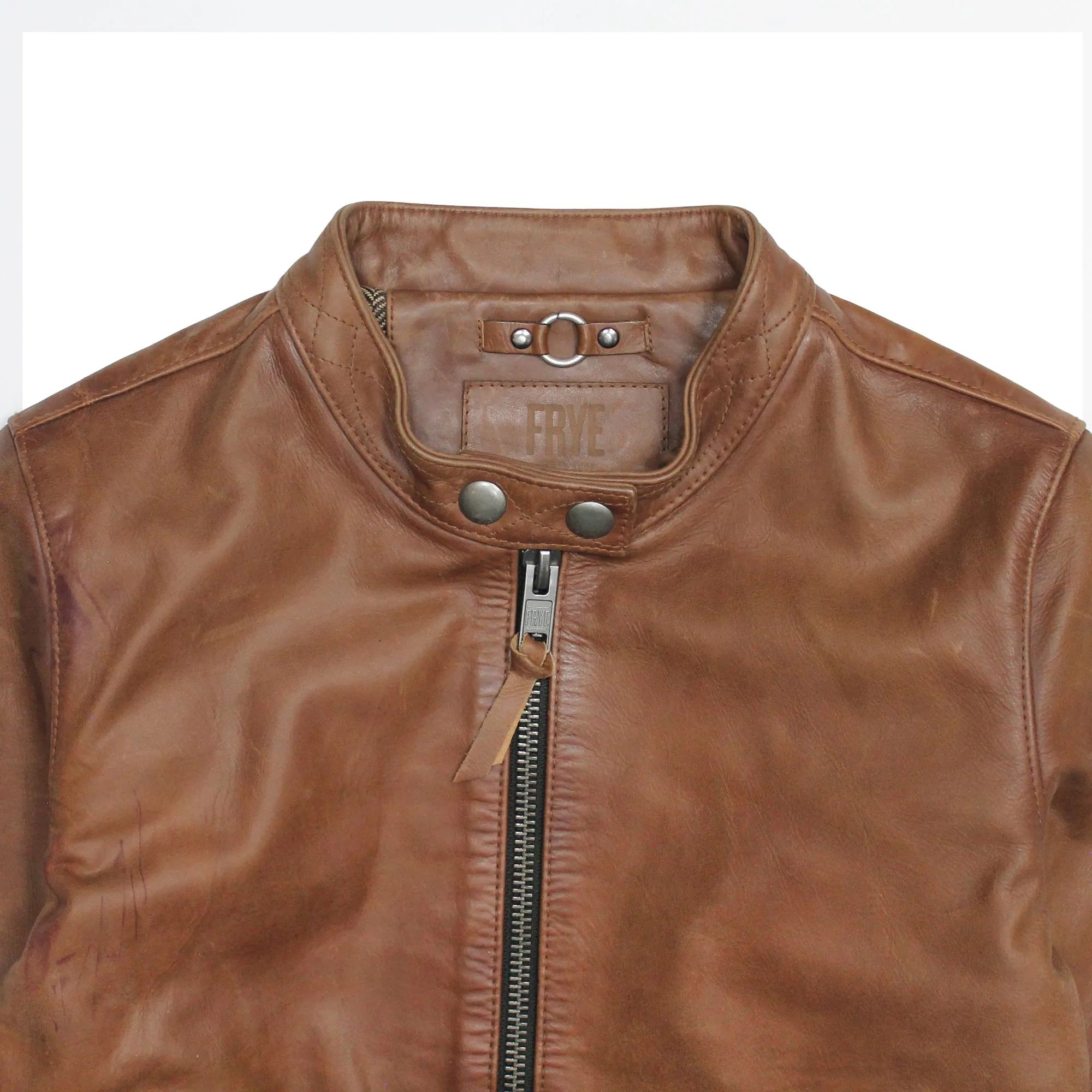 Tobacco Cafe Racer Jacket