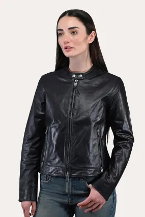 Tobacco Cafe Racer Jacket