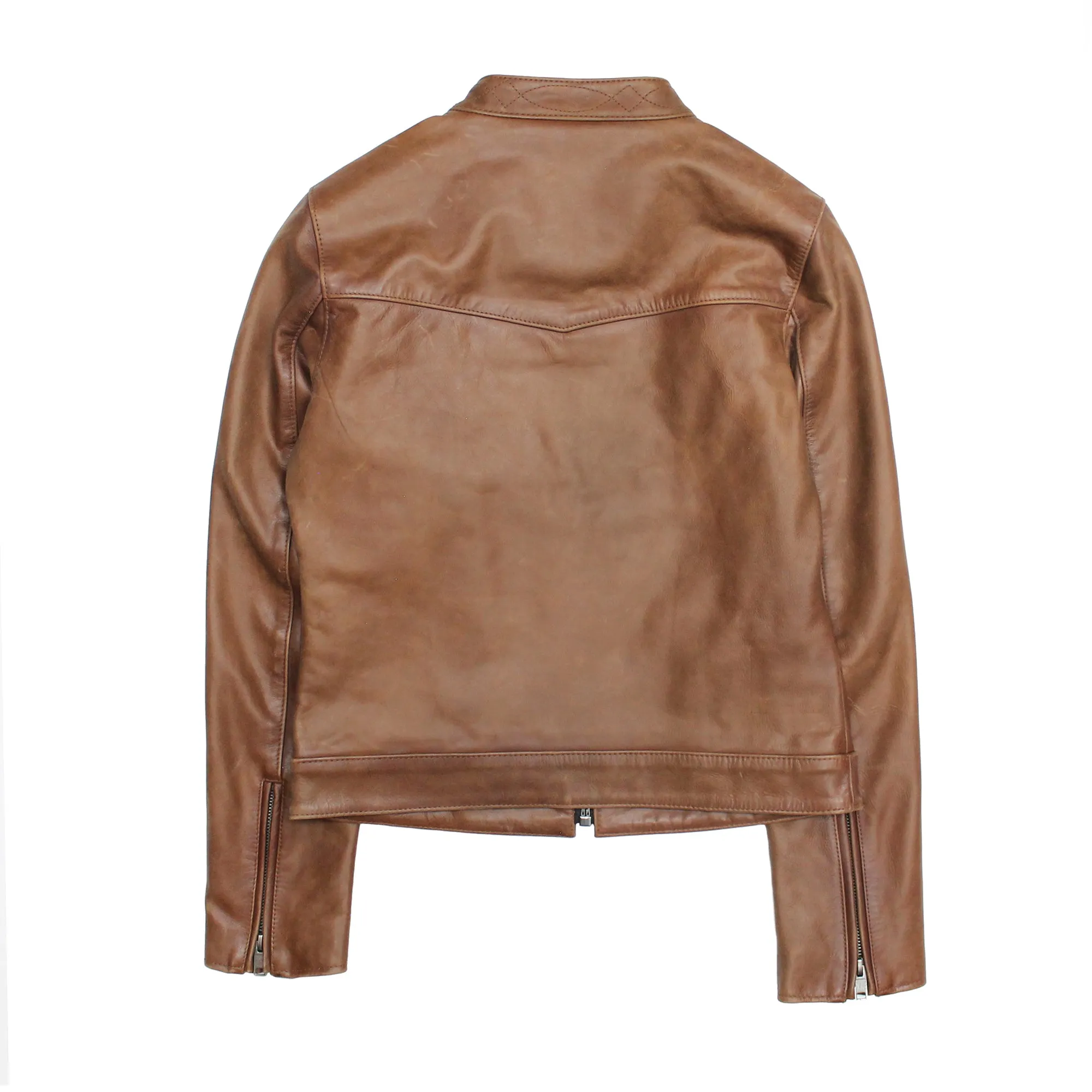 Tobacco Cafe Racer Jacket