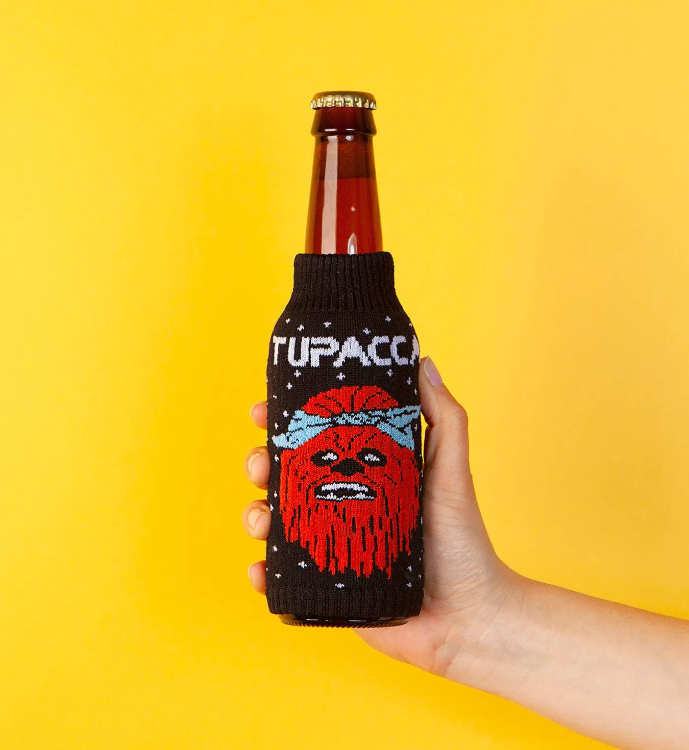 Tupacca FREAKER | knit Beverage Koozie