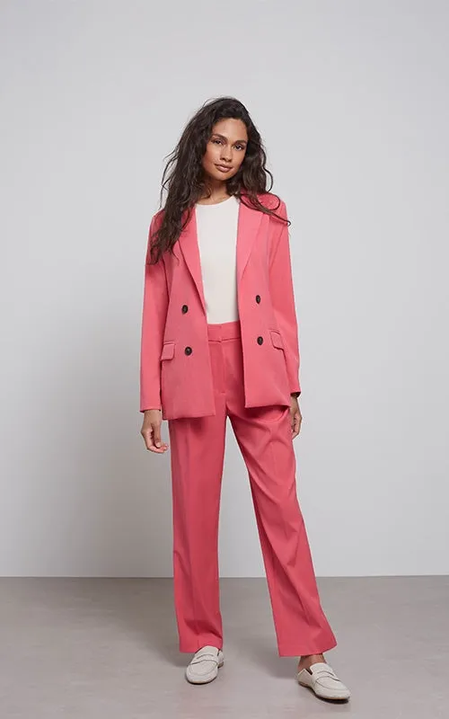 YAYA Punch Pink Loose Fit Pantalon